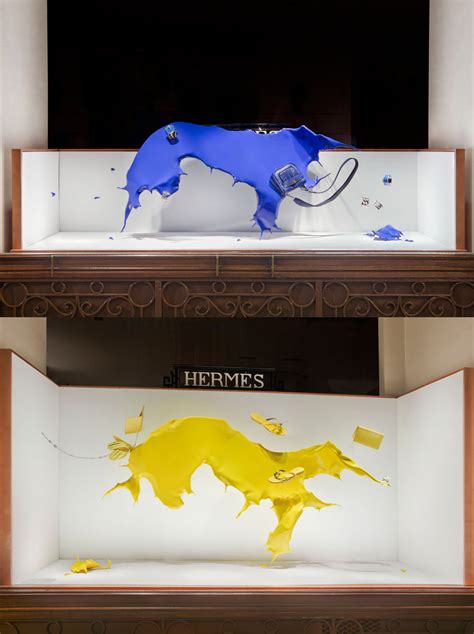 hermes display only|hermes paris window display.